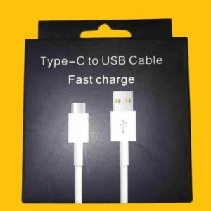 CABLE USB "FICHA C" ORIGINAL BLANCO FAST CHARGE