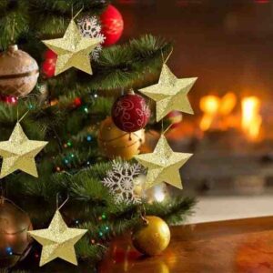 ADORNO ESTRELLA x 3 "COLGANTE BRILLOS" NAVIDEÑO x 3     item 2023-2 - Image 3