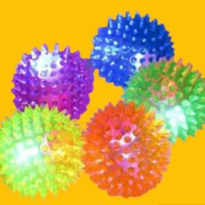 PELOTA CON CHIFLE Y LUZ 7cm - Image 1