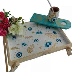 BANDEJAS DE MADERA "CON PATAS" Y LAMINA ESTAMPA 45*30 CMS - Imagen 4