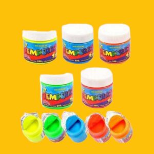TEMPERA POTE x 250 grs colores COMUNES MARCA SEÑORITA - Imagen 1