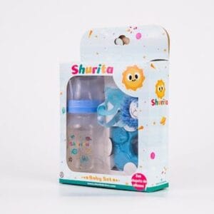 BABY SET EN CAJA SHURITA: mamadera, chupete, portachupete, mordillo - Imagen 4