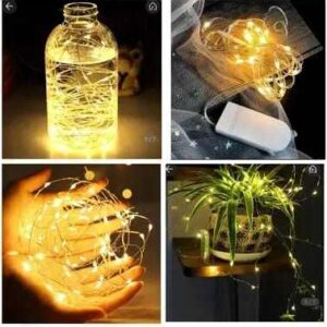 ALAMBRE LED "CALIDO" 3 METRO (incluye pilas)