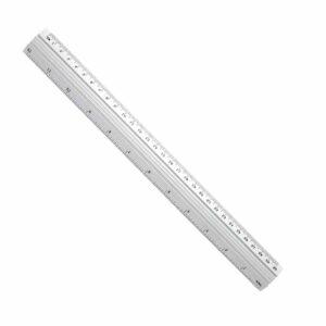 REGLA TRANSPARENTE RIGIDA x 30 CMS UU - Image 1