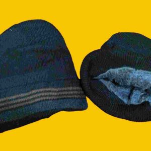 GORRO ROCKY CON CORDERITO LISO o RAYAS - Image 1
