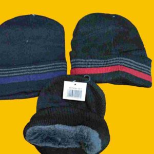 GORRO ROCKY CON CORDERITO LISO o RAYAS - Image 2