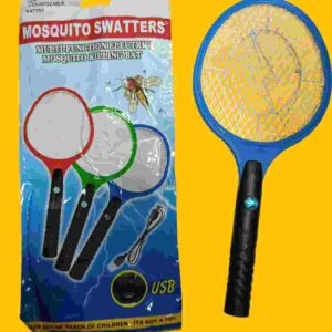 RAQUETA USB MATA MOSCAS Y MOSQUITOS CON LINTERNA INCLUIDA - Image 1