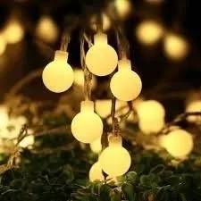 GUIRNALDA LED PELOTITA "COLOR CALIDO" 4 MTS A ENCHUFE