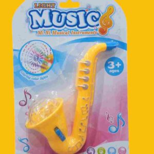 "SAXOFON" CON LUZ Y SONIDO EN BLISTER