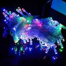 LUZ "LED" ARROZ MULTICOLOR 50 luces 8 funciones