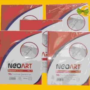 REPUESTO HOJA x 96 RAYADO NEO ART