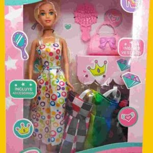 MUÑECA EN CAJA TINY FASHION "CON VESTIDOS" - Imagen 1