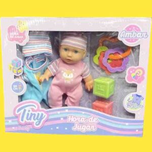 TINY BABY AMBAR "HORA DE JUGAR" CON ACCESORIOS - Image 1