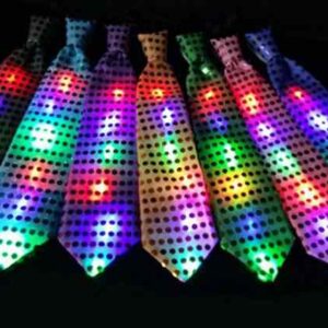 CORBATA CON LUZ LED x 1