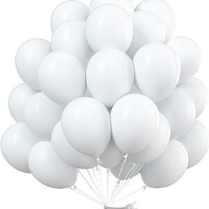 GLOBO LATEX TUKY, BLANCO 9 pulg x 50 unidades - Image 1