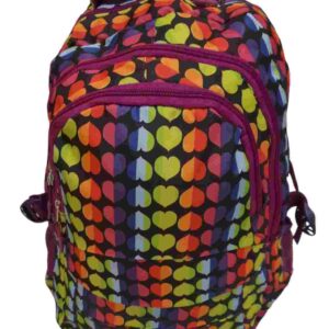 MOCHILA MULTICOLOR 18" CORAZONES BS9225 - Image 1