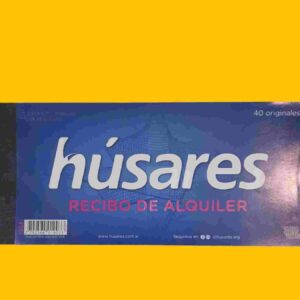 TALONARIO DE "RECIBO DE ALQUILER" HUSARES - Imagen 1