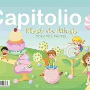 BLOCK DE DIBUJO "PASTEL" TIPO NENE CAPITOLIO x 20 hojas - Image 1