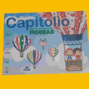 BLOCK DE DIBUJO "FANTASIA FIGURAS" TIPO NENE CAPITOLIO x 20 hojas - Image 1