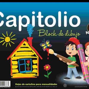 BLOCK DE DIBUJO "NEGRO" TIPO NENE CAPITOLIO x 25 hojas - Image 1