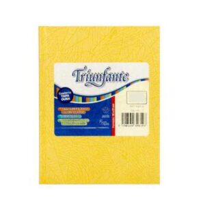CUADERNO N°1 100 HOJAS TAPA DURA "ARAÑA AMARILLO" TRIUNFANTE - Image 1