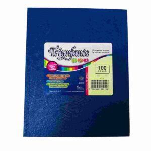 CUADERNO N°1 100 HOJAS TAPA DURA "ARAÑA AZUL" TRIUNFANTE - Image 1