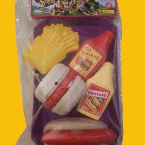 SET DE COMIDAS RAPIDAS "CON BANDEJA" FAST FOOD. Productos Ciarita.
