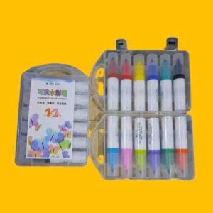 MALETIN MARCADORES AL AGUA x 12 unidades washable color marker - Imagen 1
