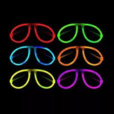 ANTEOJO QUIMICO "NEON" LUMINOSO x 1 variedad de diseños