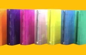 CARPETA NUM 3 "CRISTAL" CON AROS variedad de colores - Image 1