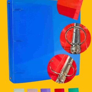 CARPETA NUM 3 "CRISTAL" CON AROS variedad de colores - Image 2