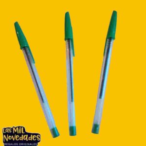 COMBO x 50 LAPICERAS VERDES DIAMANT - Imagen 1