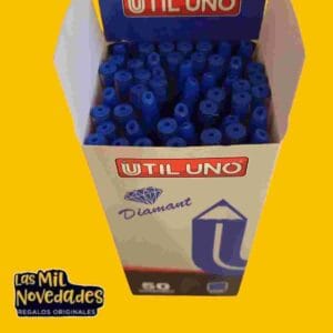COMBO x 50 LAPICERAS AZULES DIAMANT - Imagen 1