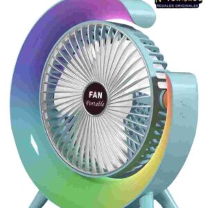 VENTILADOR PORTATIL CON LUZ LED - Image 1