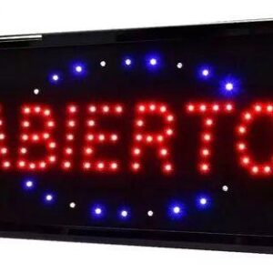 CARTEL LUMINOSO "ABIERTO" - Imagen 1