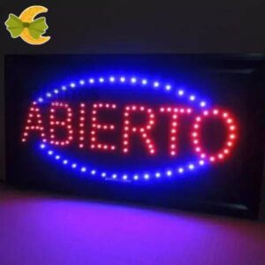 CARTEL LUMINOSO "ABIERTO" - Imagen 2