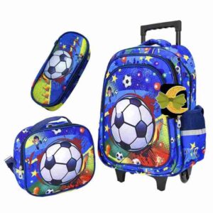 MCT-34A MOCHILA 16" MOD FUTBOL CON CARR, CARTUCH Y LUNCHERA