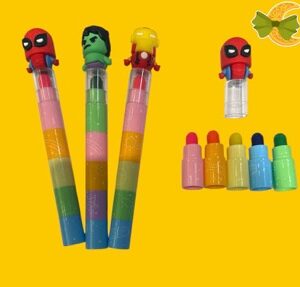 CRAYONES ENCASTRABLES SUPER HEROES O KUROMI - Imagen 1