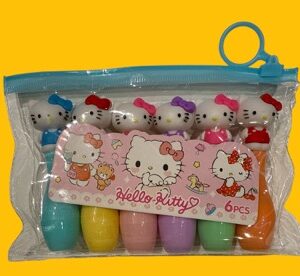 RESALTADOR CON 6 **KITTY** EN CARTUCHERA - Imagen 1