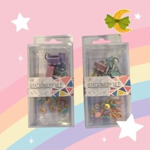 STATIONERY SET GANCHOS Y AGARRA PAPEL