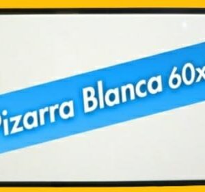 PIZARRA BLANCA C/BORDES NEGRO 60X80
