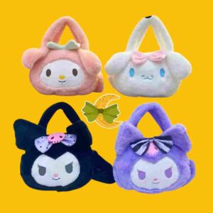 CARTERITA DE PELUCHE ORIGINAL PERSONAJES variedad de diseños