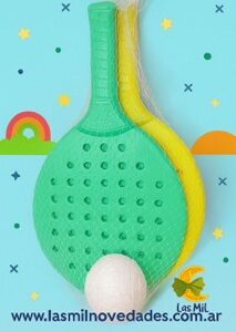 SET DE PALETAS CON PELOTA PADLE Wawi