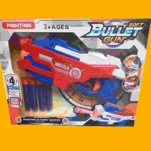 PISTOLA "MEGA" LANZADORA CON DARDOS - Imagen 1