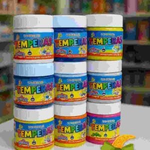 TEMPERA POTE x 250 grs colores COMUNES o PASTEL MARCA SEÑORITA - Imagen 1