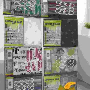 CORTINA PARA BAÑO CON GANCHOS variedad de diseños - Imagen 2