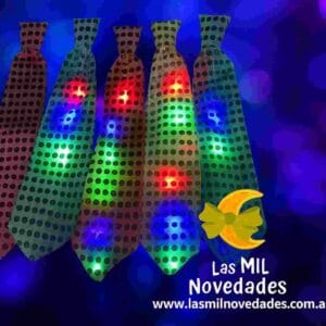 CORBATA CON LUZ LED x 1