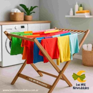 TENDER DE ROPA PLEGABLE CON SOGA INTERCAMBIABLE
