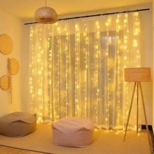 CORTINA DE LUZ 3 x 2 METROS "calido"