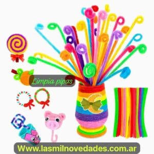 PAQUETE con 100 LIMPIA PIPA variedad de colores